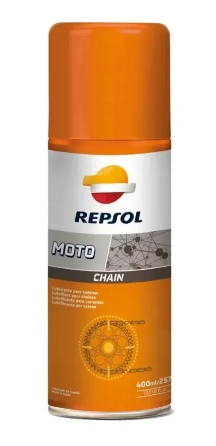 Kit Lubricante Para Cadena Moto Repsol + Cepillo + Limpiador